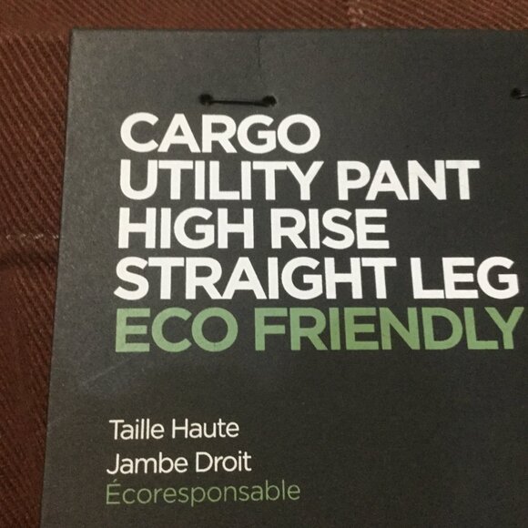 NWT Silver Jeans Co. Cargo Utility pants high rise straight leg brown 29W 29L - Picture 4 of 7
